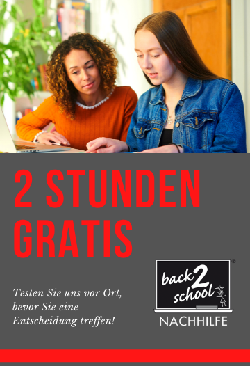 2 Stunden Gratis Nachhilfe Stunden testen Duisburg Buchholz back2school